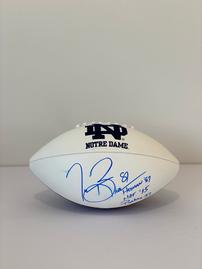 Tim Brown Autographed Football 202//269